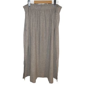 Linen blend midi skirt size 16
